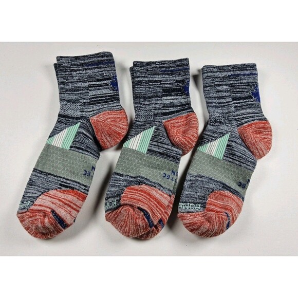 Bombas Hex-Tec Run Athletic Quarter Socks Lot Of 3 Pairs Size L - Picture 2 of 2